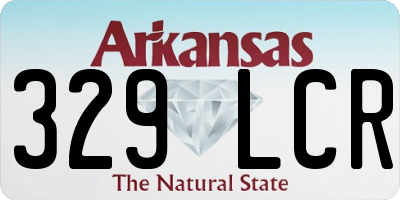 AR license plate 329LCR