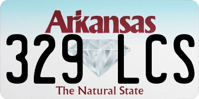 AR license plate 329LCS