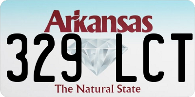 AR license plate 329LCT