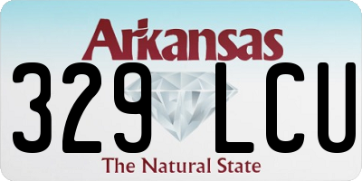 AR license plate 329LCU