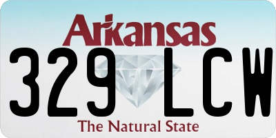 AR license plate 329LCW