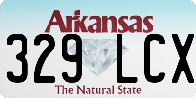 AR license plate 329LCX