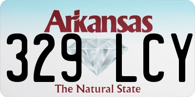 AR license plate 329LCY