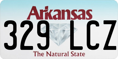 AR license plate 329LCZ