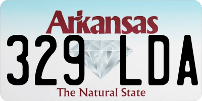 AR license plate 329LDA
