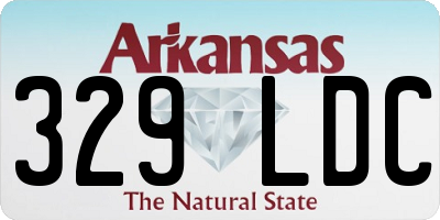 AR license plate 329LDC