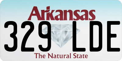 AR license plate 329LDE
