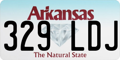 AR license plate 329LDJ