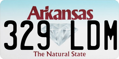 AR license plate 329LDM
