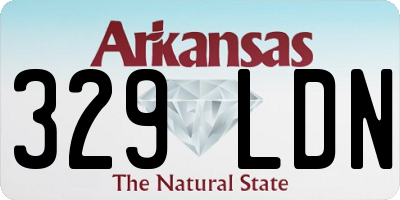 AR license plate 329LDN