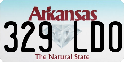 AR license plate 329LDO