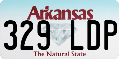 AR license plate 329LDP