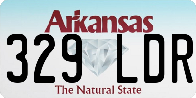 AR license plate 329LDR