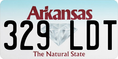 AR license plate 329LDT