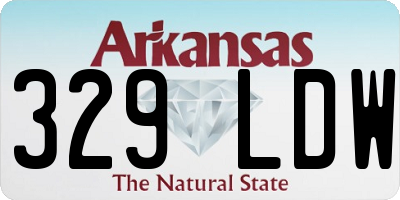 AR license plate 329LDW