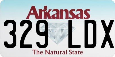 AR license plate 329LDX