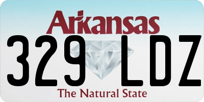 AR license plate 329LDZ