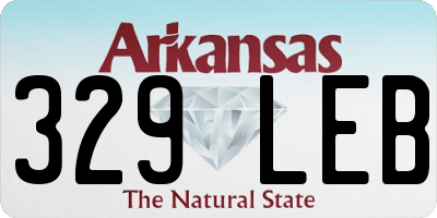 AR license plate 329LEB