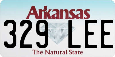 AR license plate 329LEE