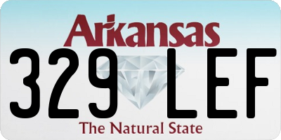 AR license plate 329LEF