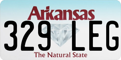 AR license plate 329LEG