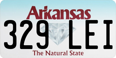 AR license plate 329LEI