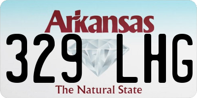 AR license plate 329LHG