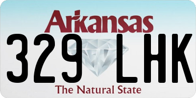 AR license plate 329LHK