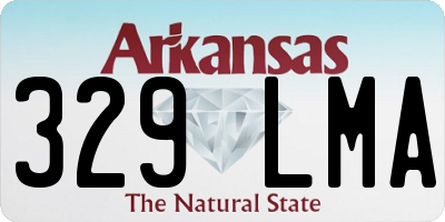 AR license plate 329LMA