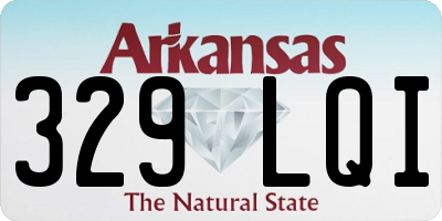 AR license plate 329LQI
