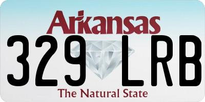 AR license plate 329LRB