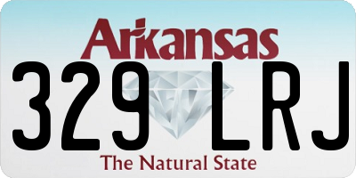 AR license plate 329LRJ