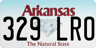 AR license plate 329LRO