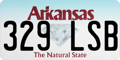 AR license plate 329LSB