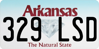 AR license plate 329LSD