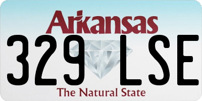AR license plate 329LSE