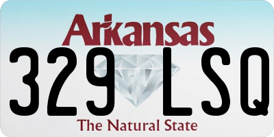 AR license plate 329LSQ