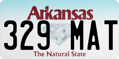 AR license plate 329MAT