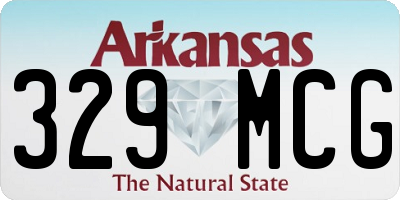 AR license plate 329MCG