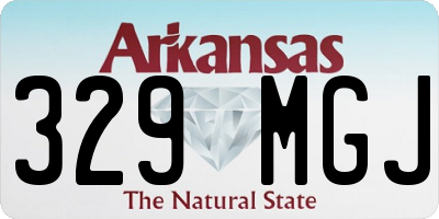 AR license plate 329MGJ