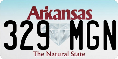 AR license plate 329MGN
