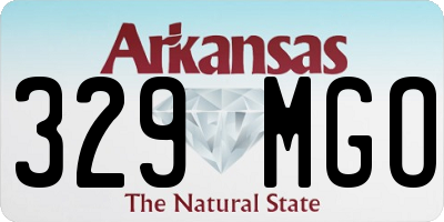 AR license plate 329MGO