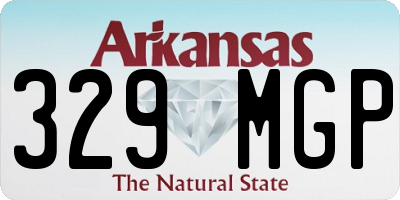 AR license plate 329MGP