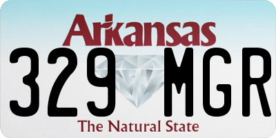 AR license plate 329MGR
