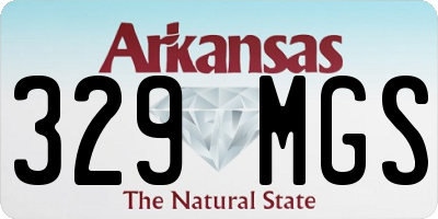 AR license plate 329MGS