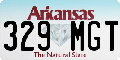AR license plate 329MGT