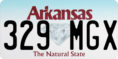 AR license plate 329MGX
