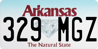 AR license plate 329MGZ