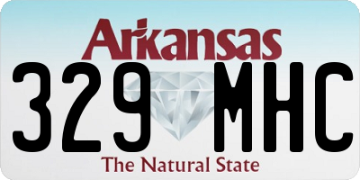 AR license plate 329MHC