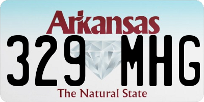 AR license plate 329MHG